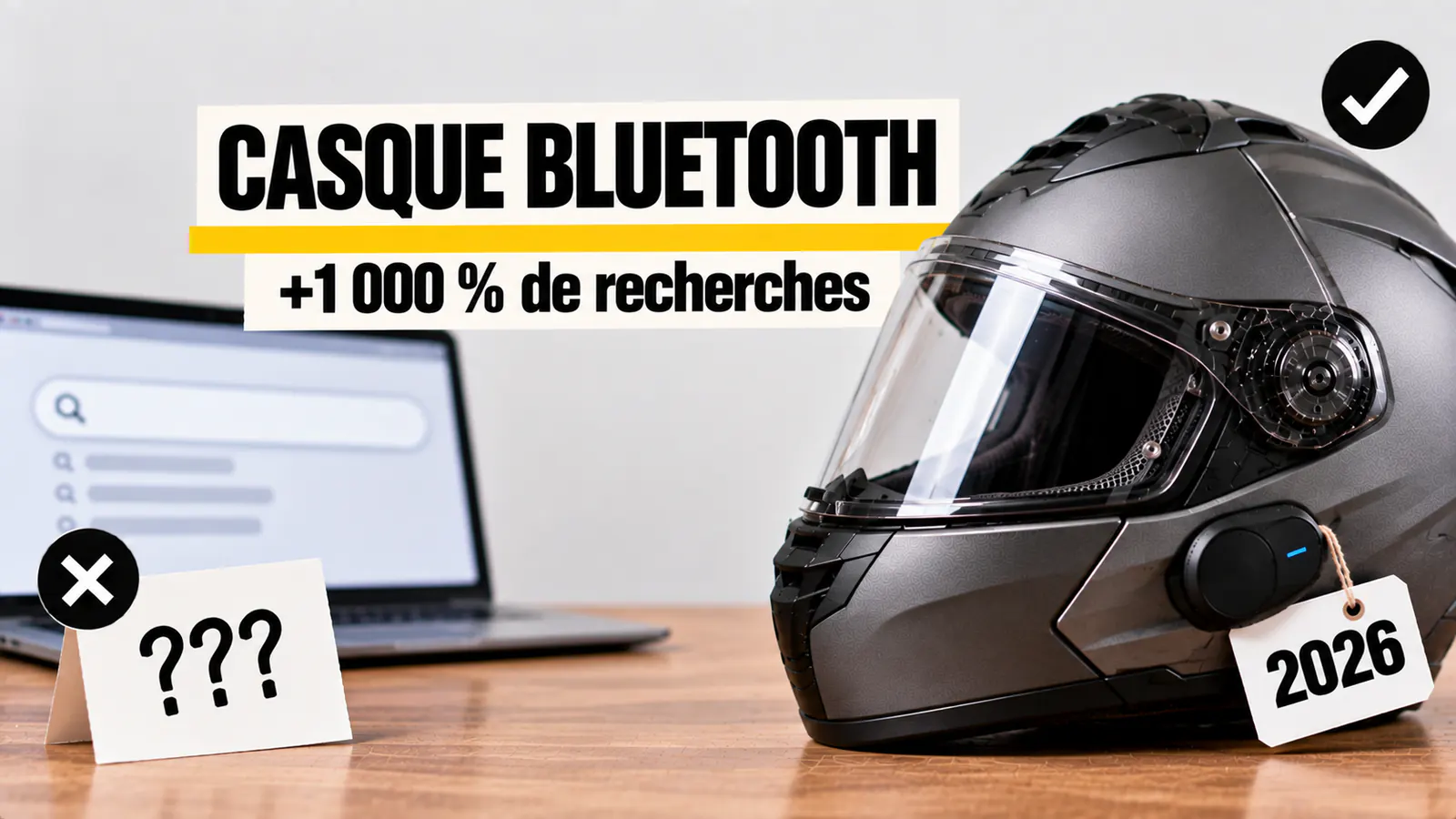 Vignette « CASQUE BLUETOOTH » : étiquette ???, puis +1 000 % de recherches et casque étiqueté 2026
