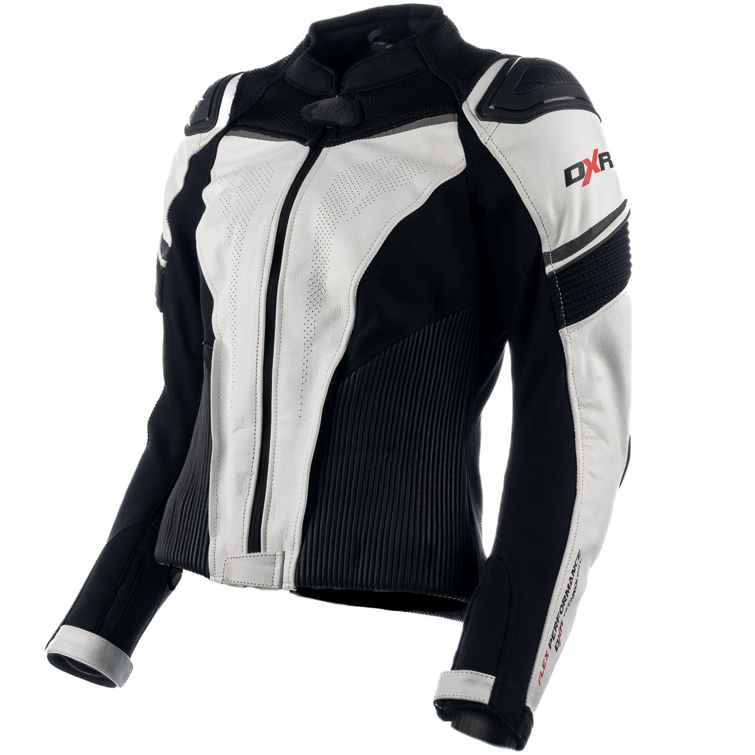 DXR Blouson Moto DXR GEODE FLEX - Noir / Blanc