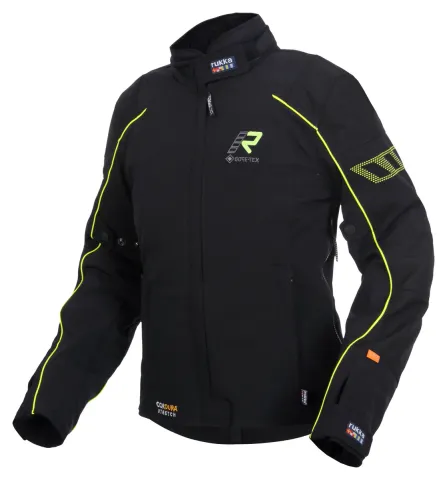 Rukka Comforina Veste Textile Noir Jaune 40