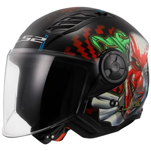 LS2 Casque jet LS2 OF616 - AIRFLOW II - HAPPY DREAMS - Blanc