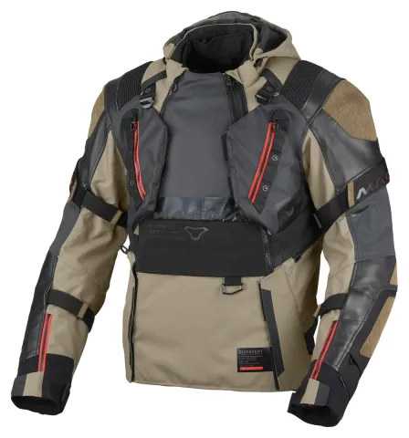 Macna Tryton pour hommes Veste en cuir et tissu