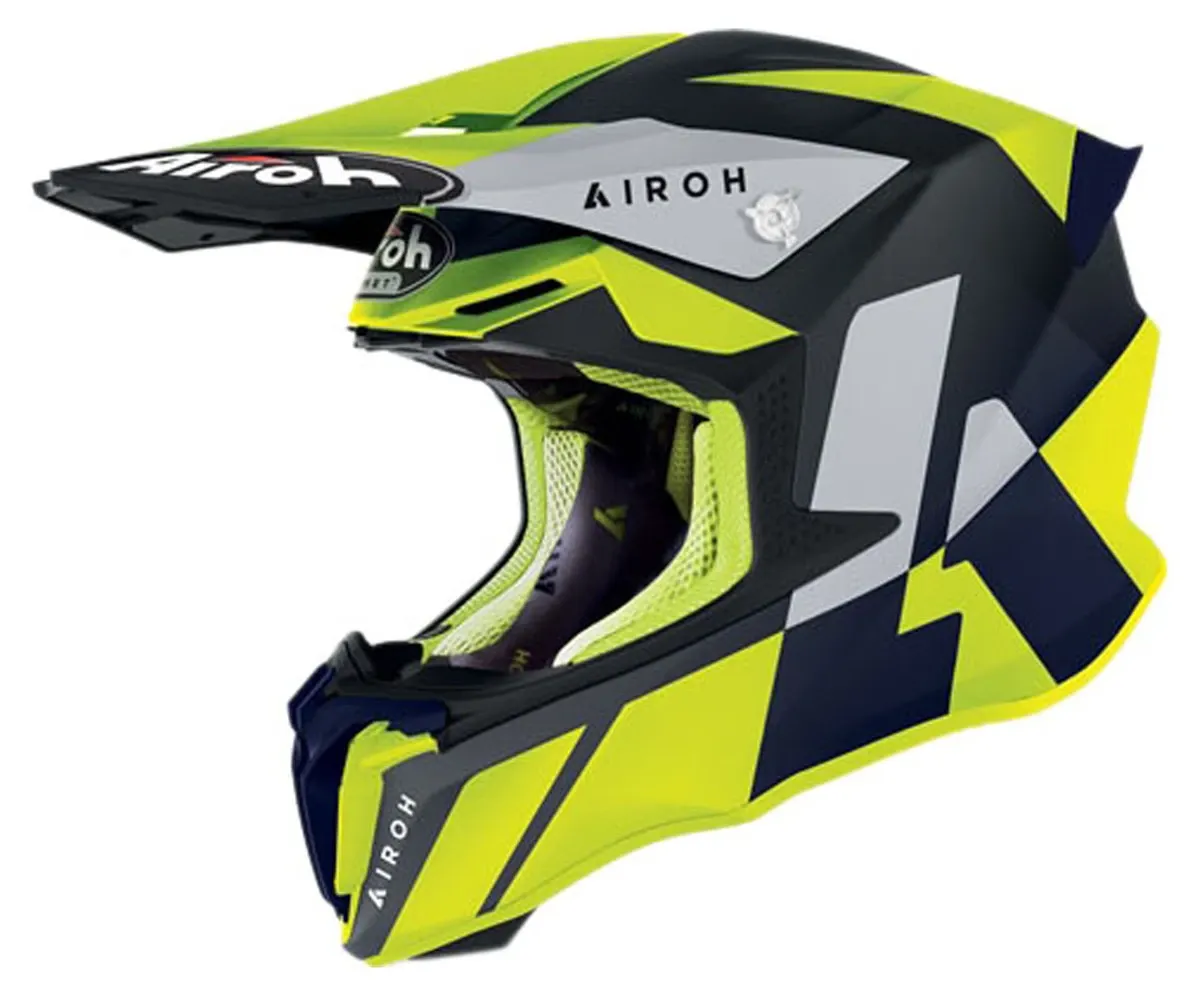Airoh Twist 2.0 Lift Casque De Cross Mat Noir Jaune 2XL