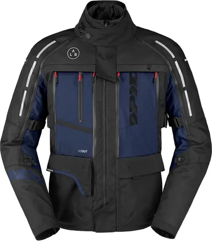 Spidi 4 Season V3 H2Out Veste textile imperméable
noir/bleu