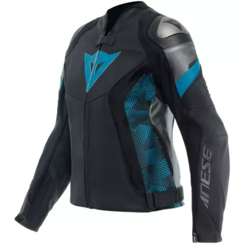 DAINESE Blouson Dainese Avro 5 Pelle Noir Bleu Anthracite