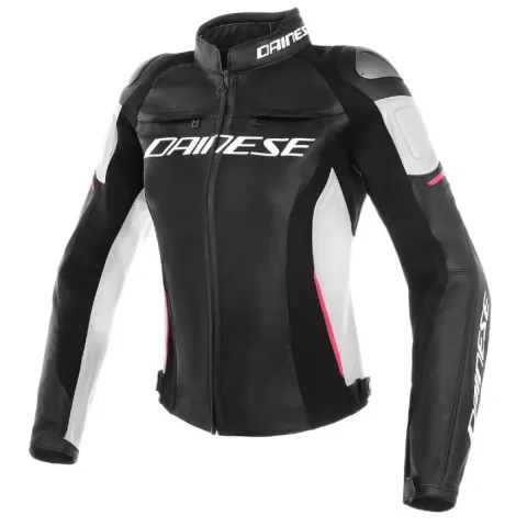 DAINESE Blouson Dainese Racing 3 Noir Blanc Rose T76