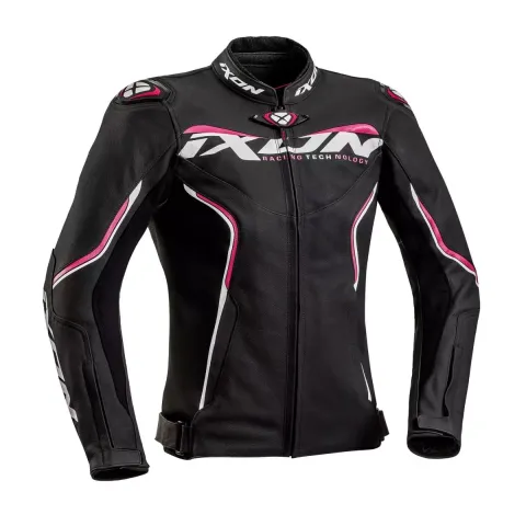 IXON Blouson Ixon Trinity Noir Blanc Fuchsia