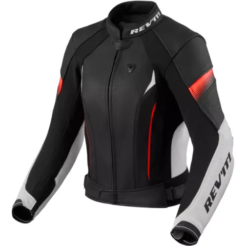 REV'IT Blouson REV'IT Xena 4 Blanc Rouge Néon