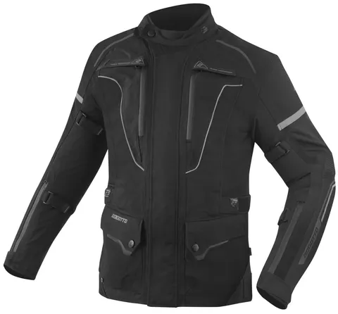 Bogotto Shado Veste textile de moto imperméable laminée 2en1
noir