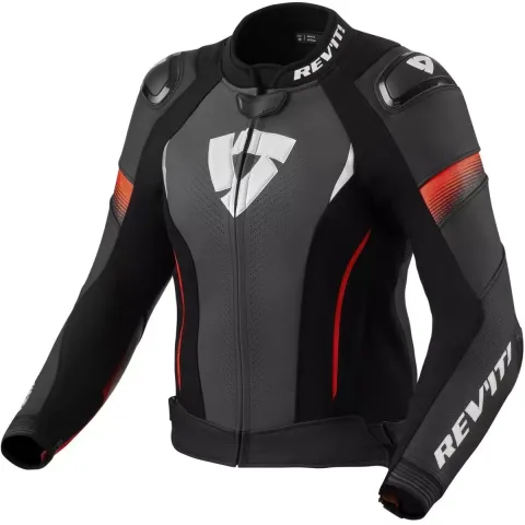 REV'IT Blouson Rev'It Xena 4 Pro Noir Neon Rouge