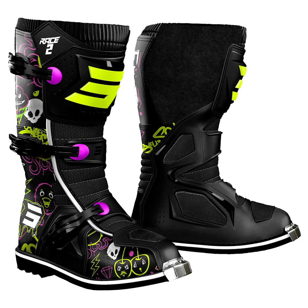 Shot Race Gear Bottes off-road Race 2 Cartoon