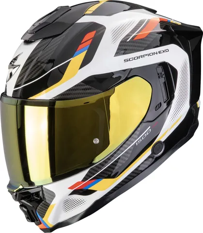 Scorpion Exo-1500 Air Sleek Casque intégral
Noir/Blanc/Jaune