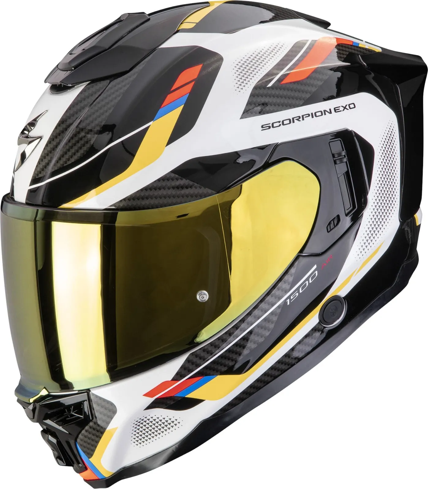 Scorpion Exo-1500 Air Sleek Casque intégral
Noir/Blanc/Jaune