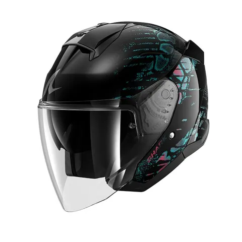 Shark Casque jet Shark SKWAL JET REPTAIA - Noir / Violet