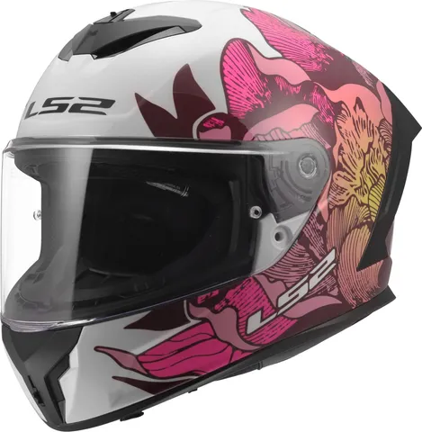 LS2 FF820 Rapid III Poppies Casque
Blanc/Rose