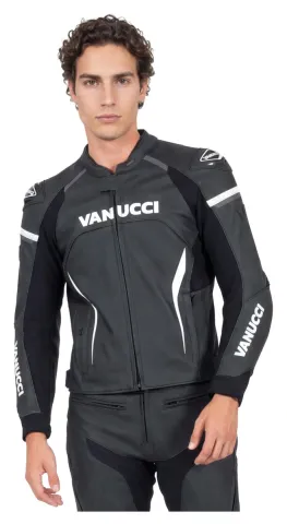 Vanucci VSJ-5 Hommes Veste combi cuir