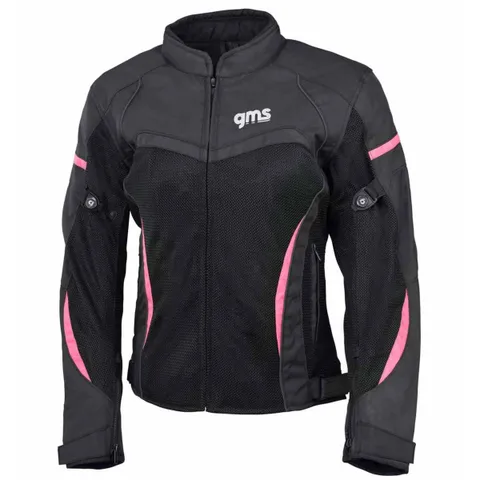 GMS Blouson Moto GMS TARA MESH - Noir / Rose