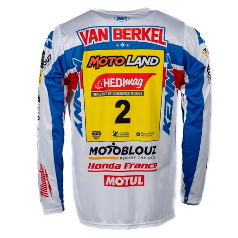 Kenny Maillot cross Replica Honda Motoblouz SR Lars VAN Berkel 2025