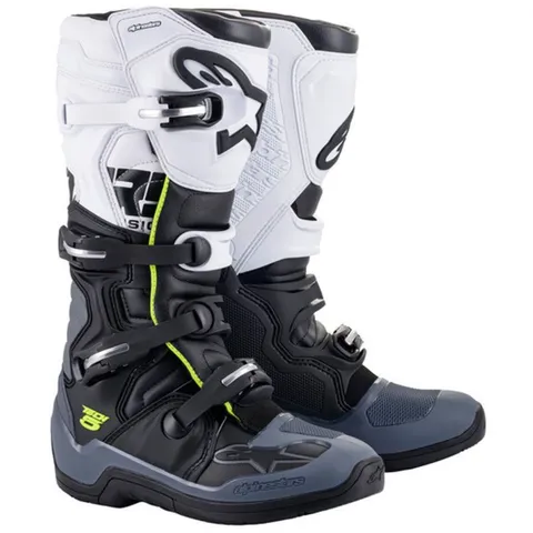 Alpinestars Bottes cross Tech 5 - Black Dark Gray White 2025