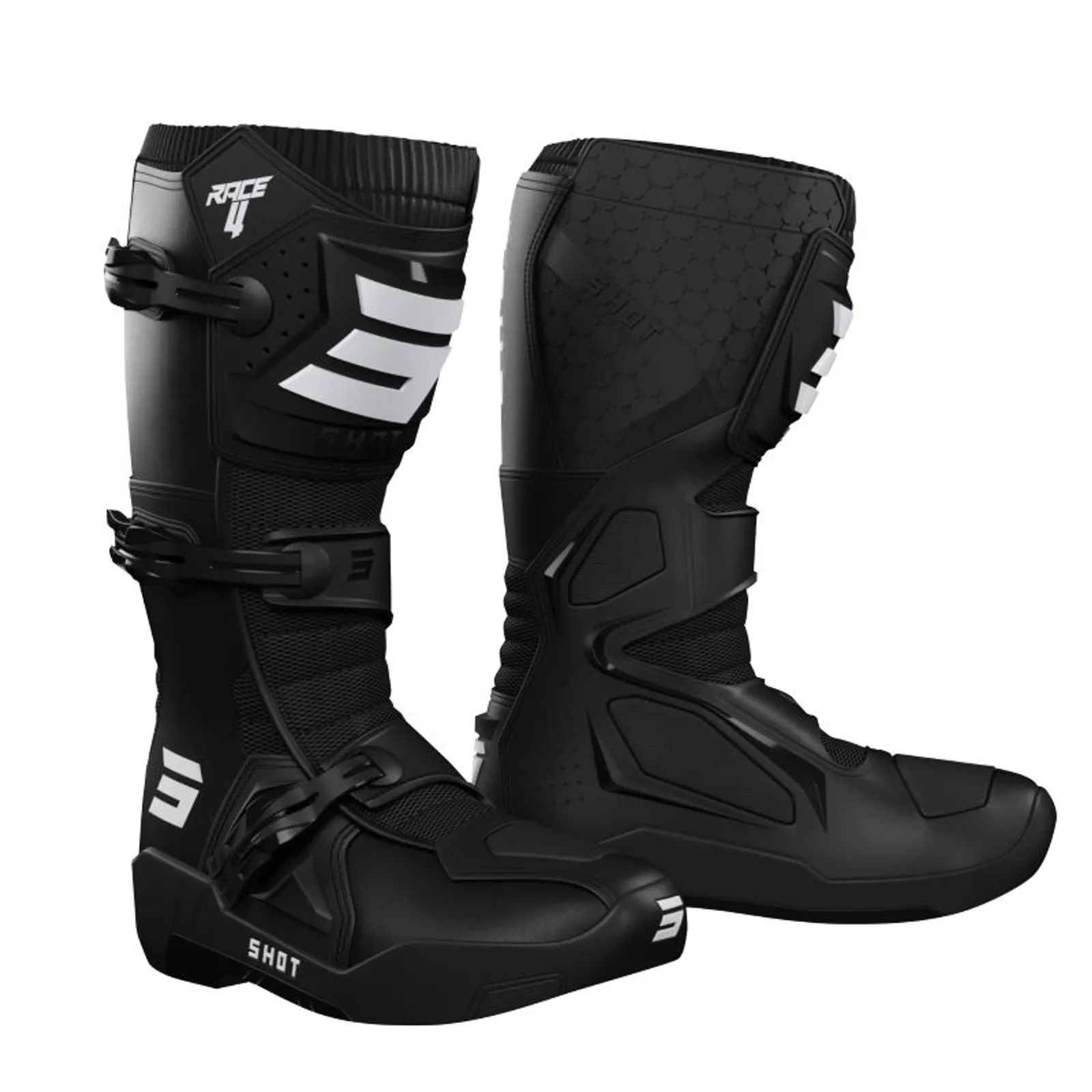 Shot Bottes cross Race 4 - Black 2023