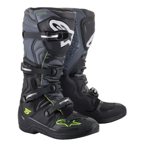 Alpinestars Bottes cross Tech 5 - Black Cool Gray Yellow Fluo 2025
