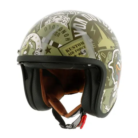 Helstons Casque jet VON Dutch Wild CAT - Multicolore