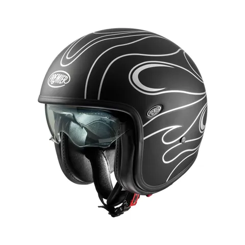 Premier Casque jet Vintage FR Chromed BM