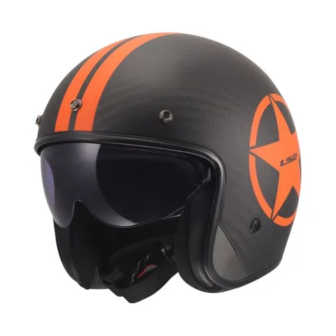 LS2 Casque jet OF601 BOB II Carbon Star