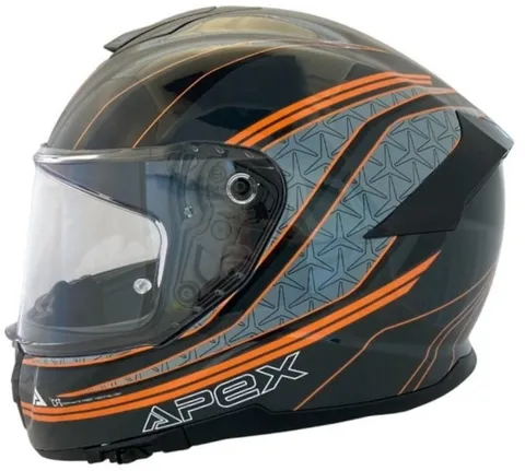 APEX FT300 Vienna Casque
Noir/Gris/Orange