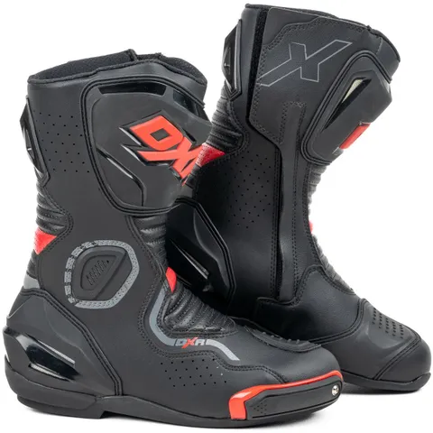 DXR Bottes DXR VENGER - Noir / Rouge