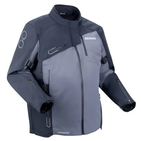 Bering Blouson Moto Bering OXYGEN KING SIZE - Noir / Gris