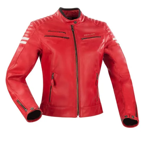 Segura Blouson Moto Segura   FUNKY - Rouge / Blanc