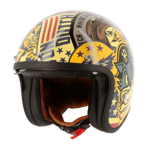 Helstons Casque jet VON Dutch BIG CAT - Multicolore