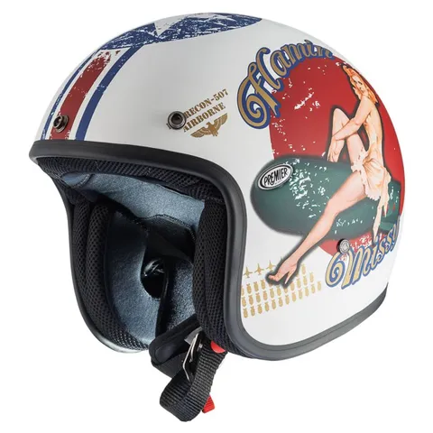 Premier Casque jet JET Classic Pinup 8 BM