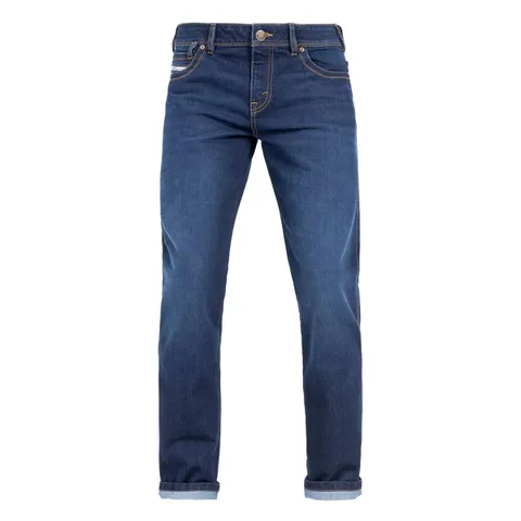 John Doe Jean Moto John Doe TAYLOR MONO L32 - Straight / Régular - Bleu / Noir