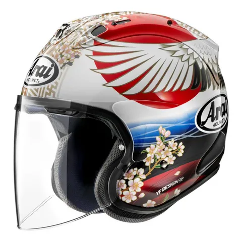 Arai Casque jet Arai SZ-R VAS EVO - TSUBASA - Blanc / Rouge