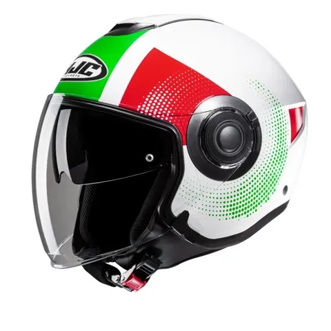 HJC Casque jet HJC I40N - PYLE - Blanc / Vert