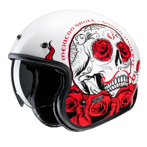 HJC Casque jet HJC V31 - DESTO - Blanc / Rouge