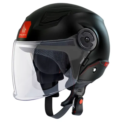 MT HELMETS Casque jet MT HELMETS LITE - SOLID - Noir