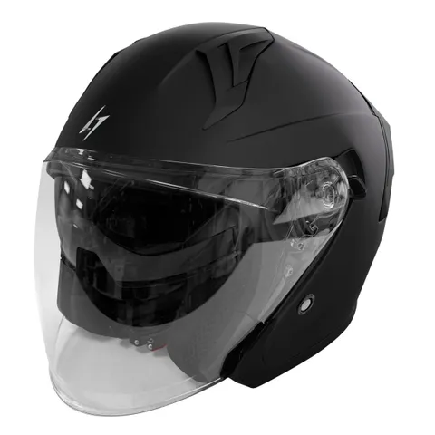 Stormer Casque jet Stormer RUN SOLID - Noir