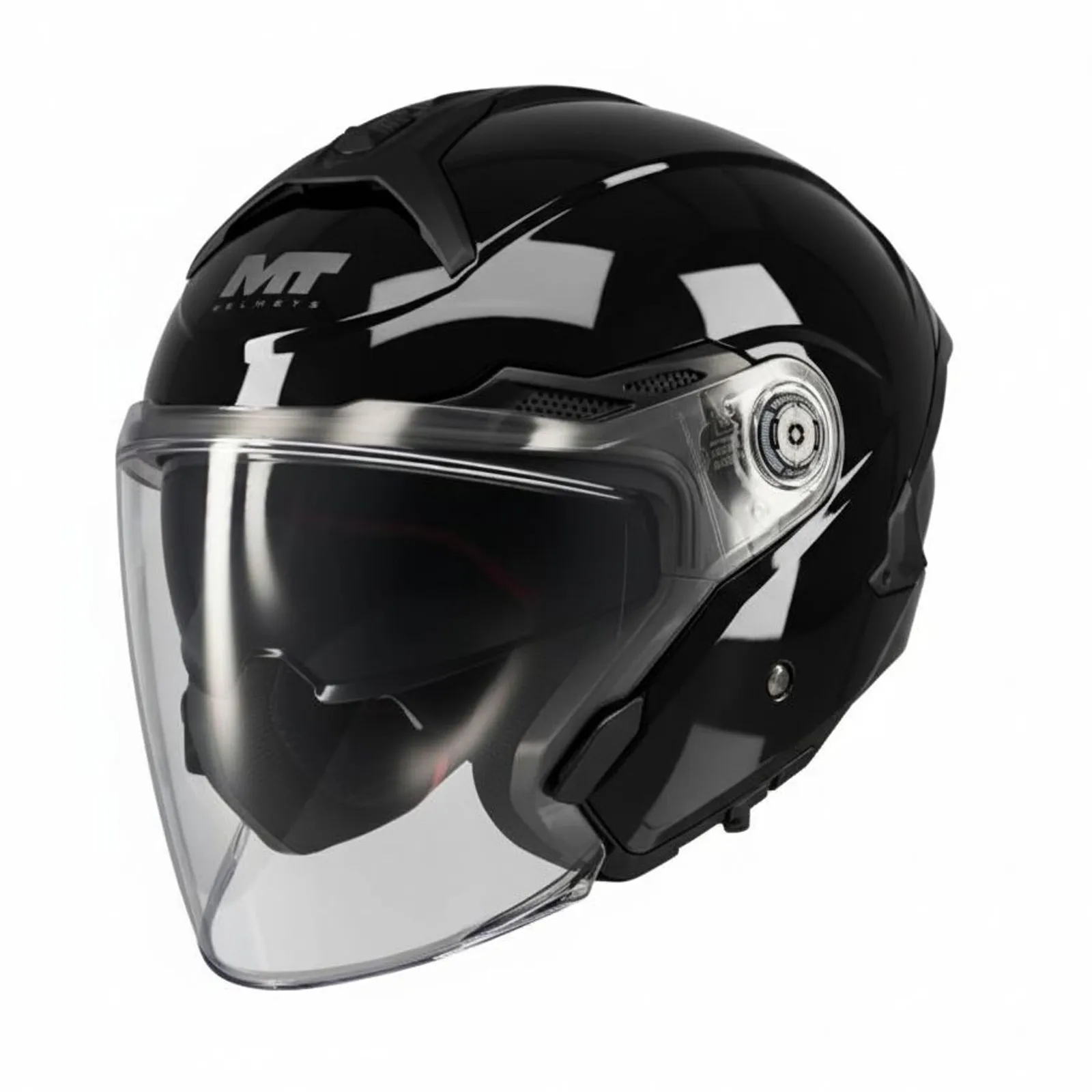 MT HELMETS Casque jet MT HELMETS COSMO SV - PURE - Noir