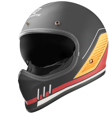 Bogotto FF980 EX-R Casque de croix Caferacer