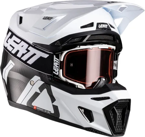 Leatt 9.5 Carbon V26 Casque de motocross avec lunettes