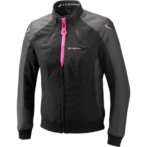Ixon Blouson Siwa Noir Anthracite Rose Vif
