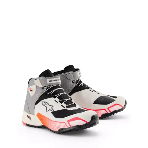 Alpinestars Baskets CR-X Drystar Riding Blanc Mid Gris Noir Diva
