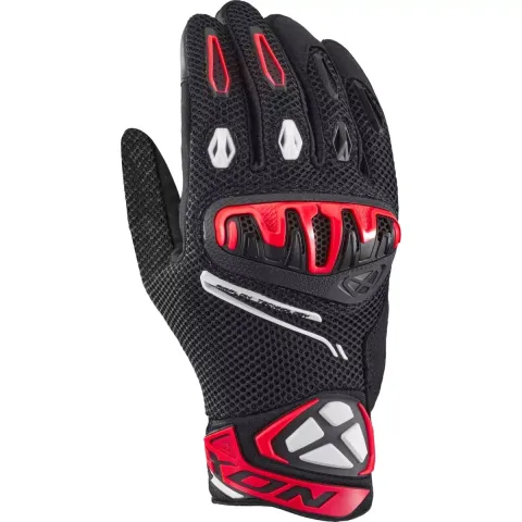 Ixon Gants Mirage Airflow Noir Rouge Vif