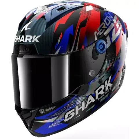 Shark Casque Aeron Zarco GP De France Carbon Bleu Chrome