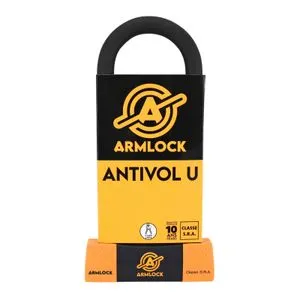 Armlock Antivol U CK3 - Orange 85x250 mm Diam 18 mm Classe SRA Universel