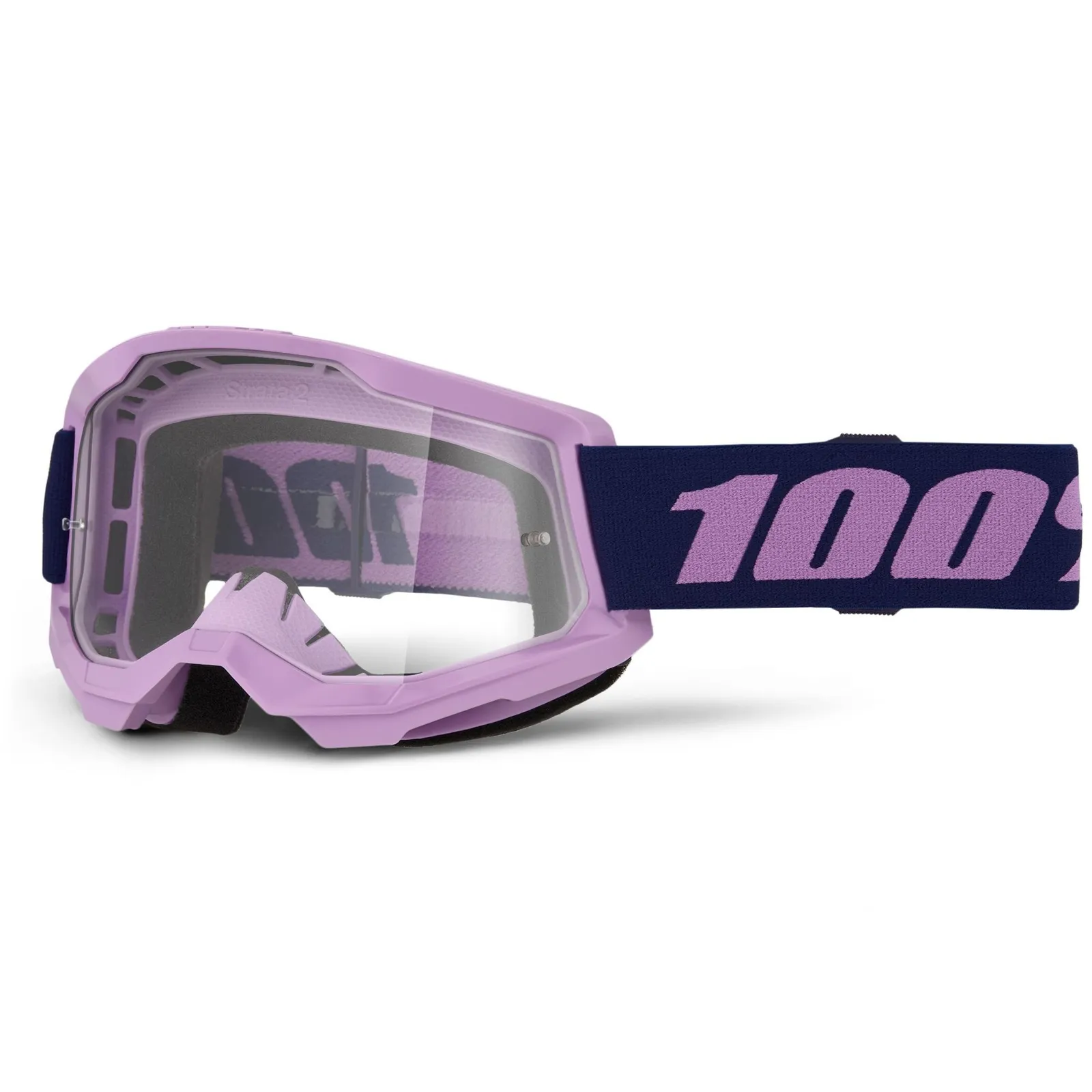 100% Masque cross Strata 2 Gris- Clair 2026