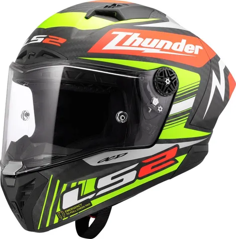 LS2 FF805 Thunder GP Black Replica Carbon Casque