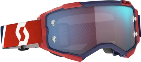 Scott Fury Lunettes de Motocross rouge/bleu
